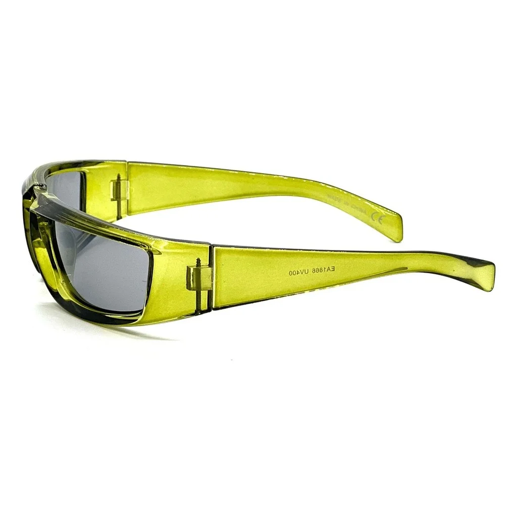 Sunglasses Green Frame Black Lens Fashion Cool Shades Women Luxury Street Lentes